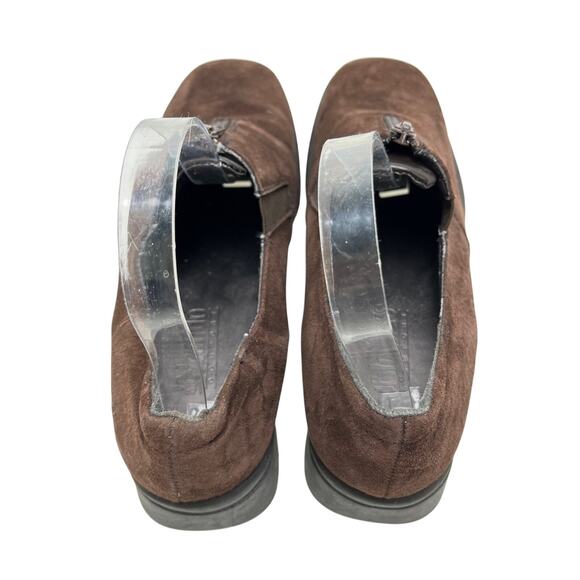 Blondo Chocolate Dark Brown Genuine Leather Suede Loafers Comfort Shoes 10 - Picture 11 of 16